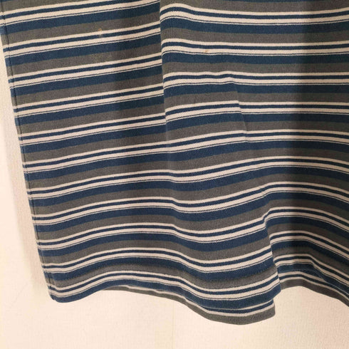 スティーブンアラン Steven Alan SIRO BORDER SHORT SLEEVE TEE -LOOSE/Tシャツ メンズ JPN:XL