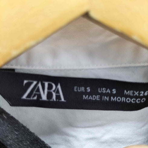 ザラ ZARA ステッチデザインシャツ レディース import:S