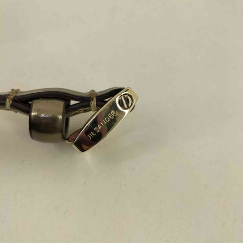 ジルサンダー JIL SANDER ゴールド ナローレザーベルト レディース