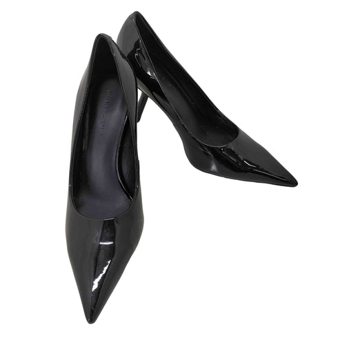 チャールズキース CHARLES & KEITH ポインテッドトゥエナメルパンプス レディース JPN:38