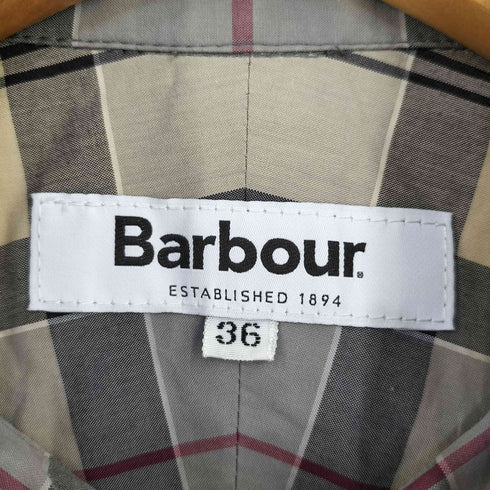 バブアー Barbour チェック S/S レギュラーカラーシャツ メンズ UK:36