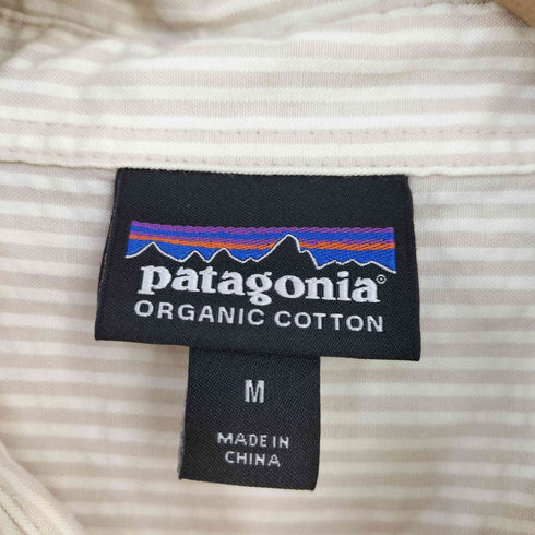 パタゴニア patagonia シアサッカー ボーダー プルオーバーシャツ メンズ import:M