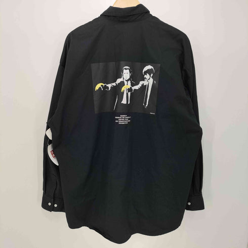 バンクシー BANKSY バックプリントシャツ メンズ JPN:L