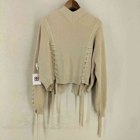 フレイアイディー FRAY I.D レースアップ畦カーディガン レディース ONE SIZE