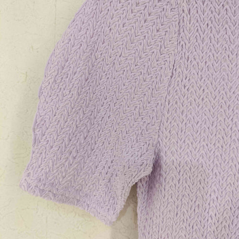 リリーブラウン Lily Brown シュリンクウェーブカットトップス レディース ONE SIZE