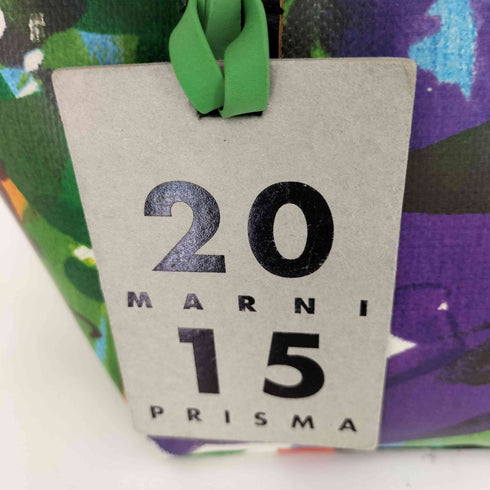 マルニ MARNI マルチカラー 革手 ハンドバック レディース