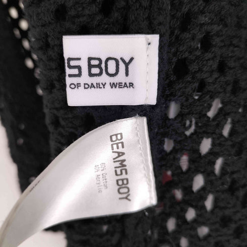ビームスボーイ BEAMS BOY フリルカラー ニットカーディガン レディース