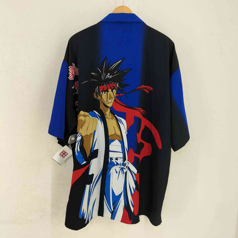 トラスト TRUST 信 オーバーサイズ キャラクターオーバープリント オープンカラーS/Sシャツ ANIME メンズ 2XL