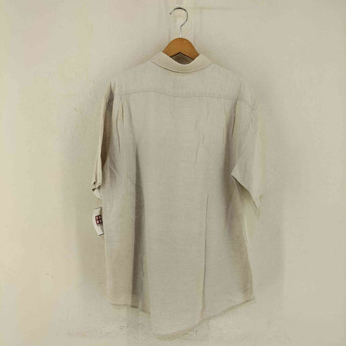 ギャップ Gap MADE IN MADAGASCAR OLD 片ポケ コットンリネンS/Sシャツ メンズ import:L