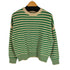 ビームスボーイ BEAMS BOY 22AW 7ゲージ ボーダー クルーネック ニット レディース