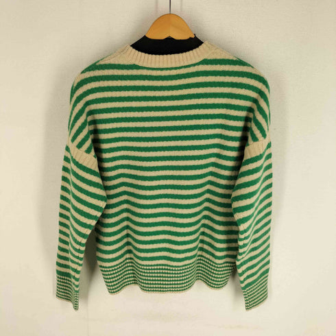 ビームスボーイ BEAMS BOY 22AW 7ゲージ ボーダー クルーネック ニット レディース