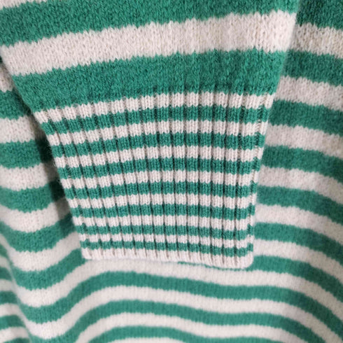 ビームスボーイ BEAMS BOY 22AW 7ゲージ ボーダー クルーネック ニット レディース