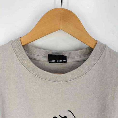 ピーナッツ PEANUTS キャラクタープリント クルーネック Tシャツ メンズ import:L