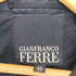 ジャンフランコフェレ GIANFRANCO FERRE イタリア製 ラインデザイン ウール 2B テーラードジャケット レディース EUR:46