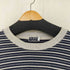 ゲス GUESS MADE IN KOREA フロントロゴ刺繍 細ボーダーTシャツ メンズ import:L