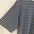 ゲス GUESS MADE IN KOREA フロントロゴ刺繍 細ボーダーTシャツ メンズ import:L