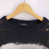 ディーゼル DIESEL ボーダー モヘア混 生地 切替 シアーニット レディース import:XS