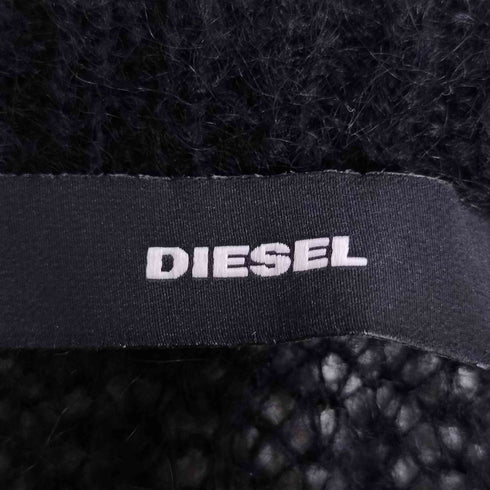 ディーゼル DIESEL ボーダー モヘア混 生地 切替 シアーニット レディース import:XS