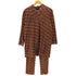 ミッソーニ MISSONI マルチカラー ボーダー 3Dニット ハイネックプルオーバー イージーパンツ セットアップ レディース L