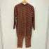 ミッソーニ MISSONI マルチカラー ボーダー 3Dニット ハイネックプルオーバー イージーパンツ セットアップ レディース L
