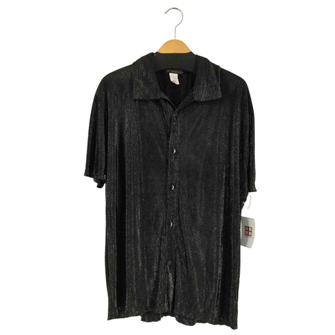 DANGEROUS WILLIE MADE IN USA ラメ入りプリーツS/Sシャツ メンズ import:L