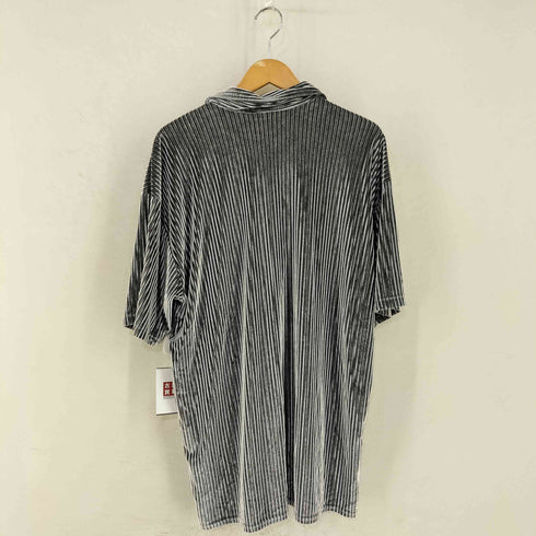 メタリック オープンカラーベロアS/Sシャツ メンズ import:XXL