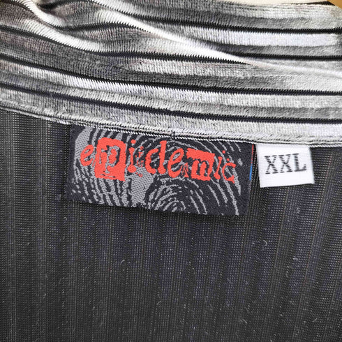 メタリック オープンカラーベロアS/Sシャツ メンズ import:XXL
