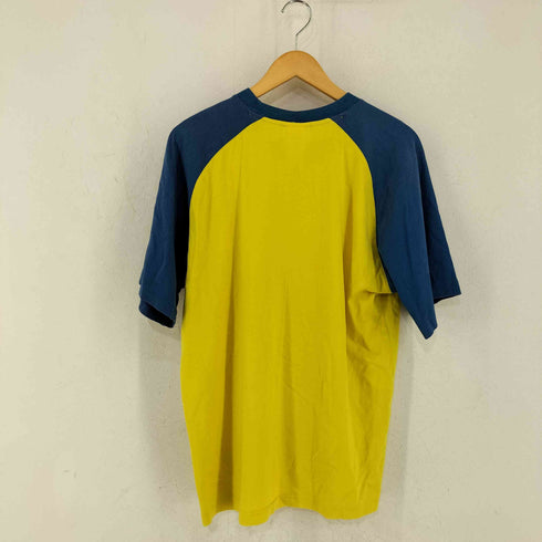 アディダス adidas 銀タグ トレフォイルロゴ ラグラン バイカラーTシャツ メンズ import:XL