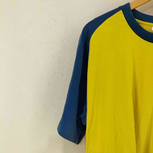 アディダス adidas 銀タグ トレフォイルロゴ ラグラン バイカラーTシャツ メンズ import:XL