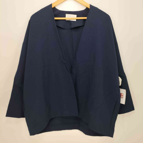 サマンサモスモスブルー Samansa Mos2 blue ノーカラージャケット セットアップ レディース FREE