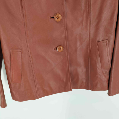 バルマンパリ BALMAIN PARIS シープレザー スタンドネック ジャケット レディース 11