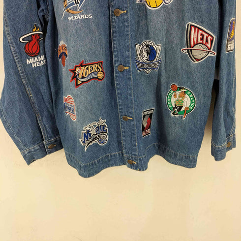 unk NBA チーム刺繍 デニムジャケット メンズ XXXL