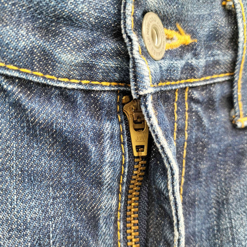 ジュンヤワタナベコムデギャルソン JUNYA WATANABE COMME des GARCONS AD2005 セルビッチ ジップフライ デニム パンツ レディース JPN:M