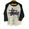 ステューシー Stussy 00s ワールドツアー 両面 グラフィックプリントラグランTシャツ 七分袖 メンズ JPN:M