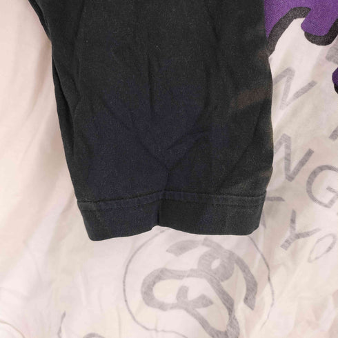 ステューシー Stussy 00s ワールドツアー 両面 グラフィックプリントラグランTシャツ 七分袖 メンズ JPN:M