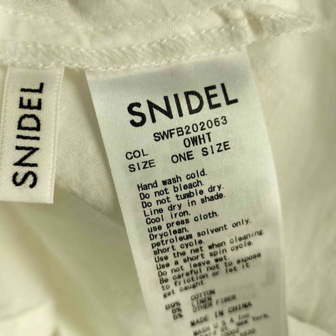 スナイデル snidel オフショルシャーリングブラウス レディース ONE SIZE