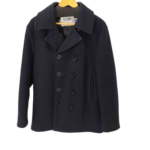 ショット Schott USA製 740N PEA JACKET ウールピーコート 裏地キルティング メンズ US:38