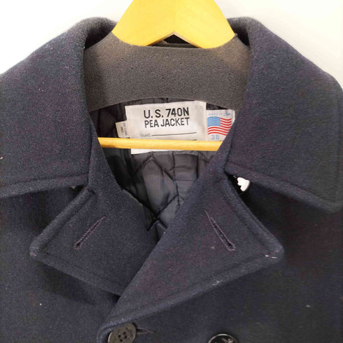 ショット Schott USA製 740N PEA JACKET ウールピーコート 裏地キルティング メンズ US:38
