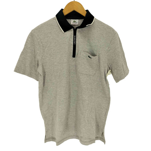 ラコステ LACOSTE ハーフジップ鹿の子シャツ メンズ JPN:3