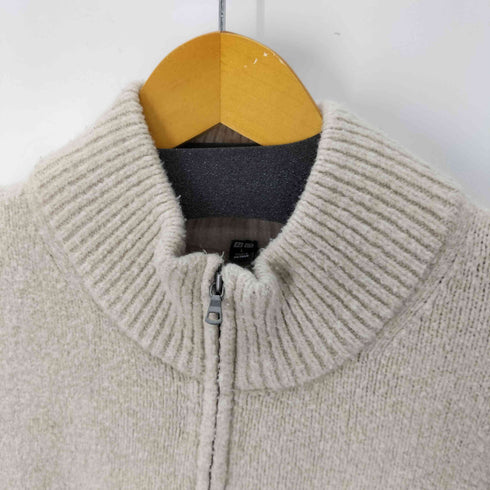ユニクロ UNIQLO スフレヤーンハーフジップセーター メンズ JPN:L