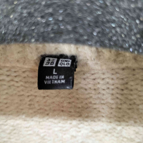 ユニクロ UNIQLO スフレヤーンハーフジップセーター メンズ JPN:L
