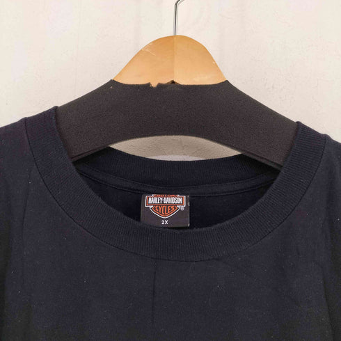 ハーレーダビッドソン HARLEY-DAVIDSON USA製 ALASKA 両面プリント クルーネックTシャツ メンズ 2X