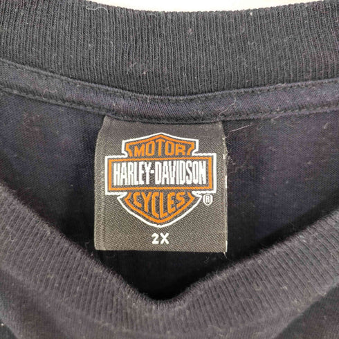 ハーレーダビッドソン HARLEY-DAVIDSON USA製 ALASKA 両面プリント クルーネックTシャツ メンズ 2X
