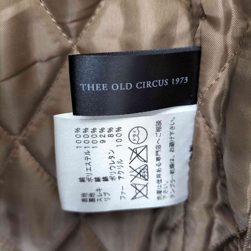 ジオールドサーカス THEE OLD CIRCUS WAY HARD TAIL 裏地キルト 襟アクリルファー ジップジャケット Y2K メンズ JPN:0