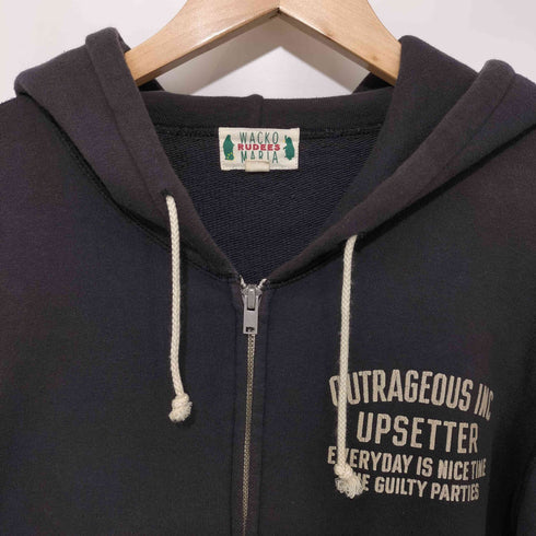 ワコマリア WACKO MARIA 最初期 旧タグ OUTRAGEOUS INC ジップアップパーカー メンズ JPN:M