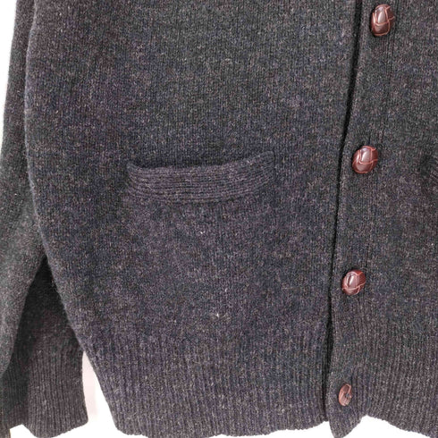 チャップスラルフローレン CHAPS RALPH LAUREN クルミボタン ポケット ウールニットカーディガン メンズ import:L