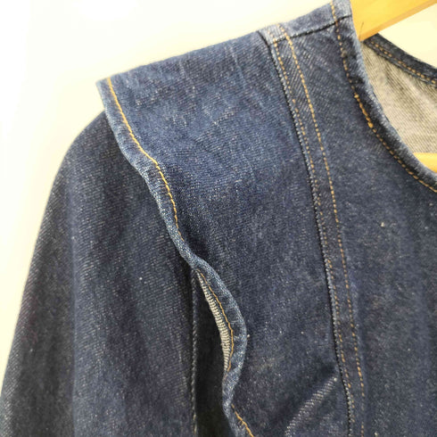 ザラ ZARA デニムフリルワンピース レディース import:M