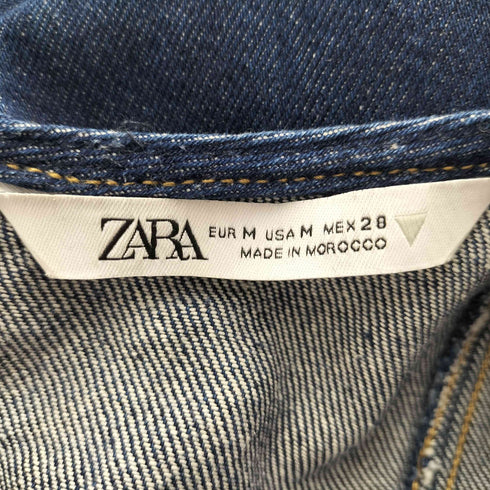 ザラ ZARA デニムフリルワンピース レディース import:M
