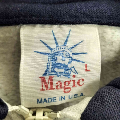 Magic USA製 ハーフジップ プルオーバースウェット メンズ import:L