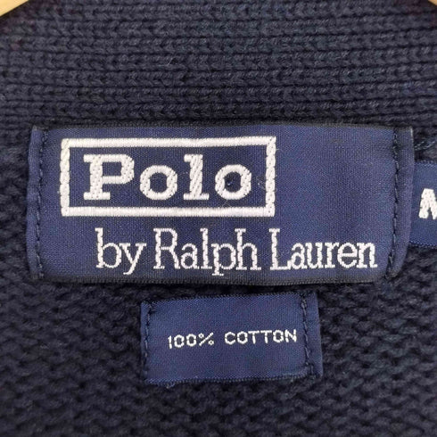 ポロバイラルフローレン Polo by RALPH LAUREN ポニー刺繍 コットンニット カーディガン メンズ import:M